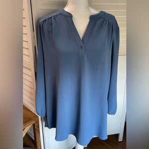 Fortune + Ivy Women's Blue Blouse